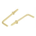 thumbnail image 2 of Uxcell 47mm x 16mm x 3mm L Shaped Shoulder Straight Dresser Cup Hook Hanger 50PCS, 2 of 4