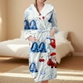 thumbnail image 2 of Peignoirs pour Femmes Peignoir Long Chaud Tendance à Manches Longues d'Hiver Pyjama Robe de Nuit, 2 of 5