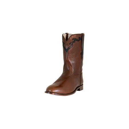 

TuffRider Men s El Paso Western Round Toe Boot- Premium Tan Leather- 7