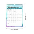 thumbnail image 3 of Qiweii 25-26 Wall Calendar 18 Months Simplified Version Schedule Plan Suitable For School Office And Family From July 25 To December 26 with Wire Binding & Hanging Hook, 3 of 7