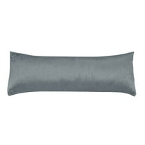 Sweet Jojo Designs Boho Chic Vintage Crinkled Crushed Velvet Dark Grey Unisex Neutral Body Pillow Case (Pillow Not Included)