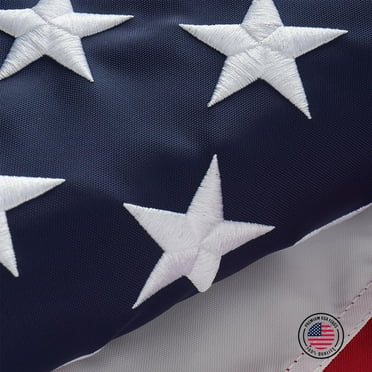 FLAGWIN American Flag 3x5, US Flag 3x5 Heavy Duty Outdoor, Deluxe 420D Super Tough Spun Nylon 3x5 American Flag,Luxury Embroidered Stars and 2 Brass Grommets, All Weather Lasting