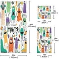 thumbnail image 2 of GZHJMY Halloween Decorative Towel Set, Halloween Monster Print, 3-Piece Set with 30x60 inch Bath Towel, 16x28 inch Hand Towel & 13x13 inch WashclothGZHJMY, 2 of 6
