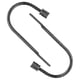 thumbnail image 3 of 2 Pcs Metal Holdback Arms Wall Mounted Curtain U Curtain Tie Back, 3 of 5