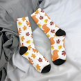 thumbnail image 5 of Fuzoiu Cartoon Squirrel Print Athletic Crew Socks for Men & Women,Casual Crew Socks,Above Ankle Crew Socks for Business, Casual, 5 of 6