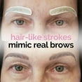 thumbnail image 5 of Tatuajes temporales para cejas, pegatinas impermeables para cejas, tatuajes falsos, pelo como pelar, transferencia instantánea, ceja cónica marrón, 5 of 5