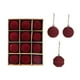 thumbnail image 2 of Bolas Decorativas Flocadas Bolas navideñas nevadas, juego de 12 adornos rojos para árbol y decoración de fiestas, 6 cm Rkxzt, 2 of 9
