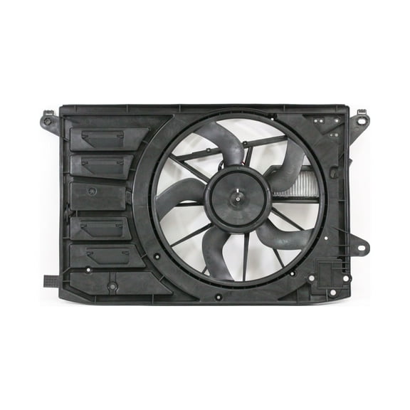 Dual Radiator and Condenser Fan Assembly - Cooling Direct Fit/For FO3115201 13-18 Ford C-Max Energi/Hybrid - With Fan Control Module