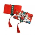 thumbnail image 6 of HILABEE Chinese Lunar New Year Red Envelope Red Packet Gifts 2024 Wishes Hong Bao Lucky Money for Wedding New Year 2 Card Slots, 6 of 9