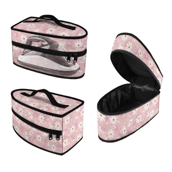 HELLHERO Daisy Pattern Portable Iron Storage Bag Lightweight with Smooth Zipper Thanksgiving, Case Only