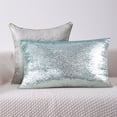 thumbnail image 4 of uvwlwu Elegant Sequin Pillow Cover for Wedding Celebration and Festive Home Gradient Glitter Cushion(Silver), 4 of 6