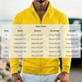 thumbnail image 2 of WIZUTIZ Men's Solid Color Zip Up Hoodless Sweatshirt Jacket Long Sleeve Warm Pocket Outerwear For Winter Daily, 2 of 6