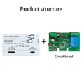 thumbnail image 1 of 2X WiFi Smart Switch DIY 1CH 7-32V RF433 2.4G WiFi Smartlife Module d'Automatisation pour Alexa Home, 2 * Smart Switch, Blanc, 1 of 8