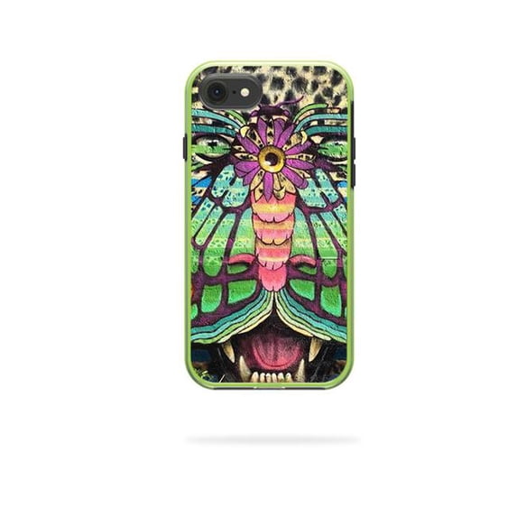 MightySkins LIFSLIP8-jaguar moth Skin for Lifeproof Slam iPhone SE 2020 7 & 8 - Jaguar Moth
