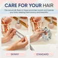 thumbnail image 7 of Blissy Silk Scrunchies (3 Pack) - 100% Pure Mulberry Silk - 22 Momme 6A High-Grade Fibers - Silk Scrunchie for Straight & Curly Hair - Preventing Breakage, Tangling, & Creasing (Silver Skinny), 7 of 7