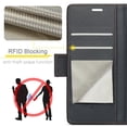 thumbnail image 6 of CaseMe Leather For Samsung Galaxy A57 5G Wallet Case with RFID Blocking, For Samsung Galaxy A57 5G Case Wallet for Women Men Card Holder Magnetic Clasp Kickstand Folio Case,Black,For Galaxy A57 5G, 6 of 11