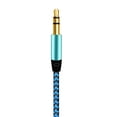thumbnail image 6 of Naierhg 3.5mm Male to Male AUX Car Audio Recording Cable Colorful Braided Wire Metal Silver, 6 of 7