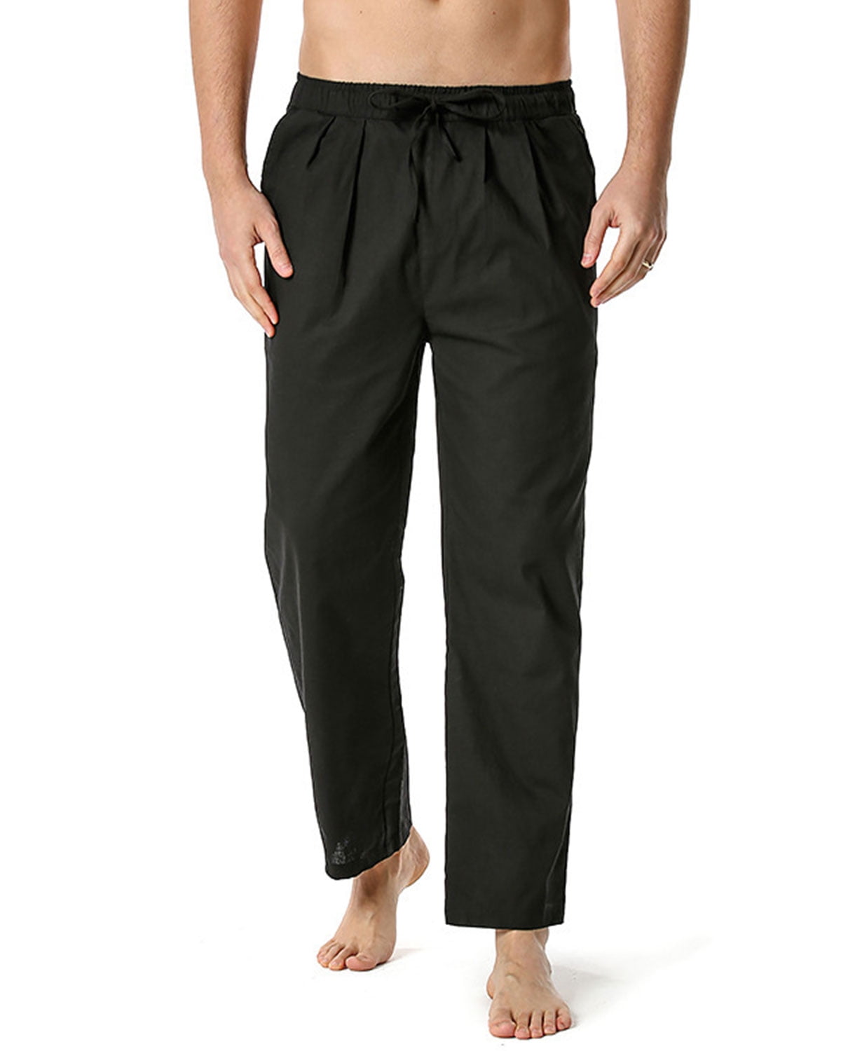 mens nylon pajama pants