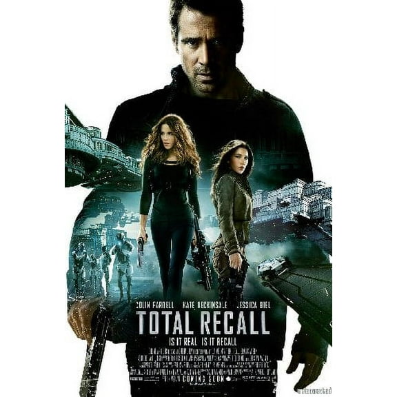 Total Recall Movie poster 12x16 Print on Metal Sign 12in x 16in #081388 Square Adults Best Posters
