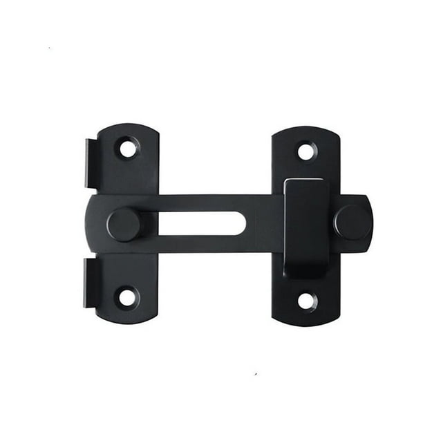 Matsuzay Pestillo de puerta, reemplazo desmontable portátil, elegante, antipérdida, anticorrosivo, para el hogar, cafetería, cerradura para Almacenamiento y organización del hogar Negro