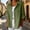 Green, variant on Womens Tops 3/4 Sleeve V Neck Cotton and Linen Business Casual Blouses Summer Tees Shirts Sky Blue,S