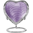 thumbnail image 1 of Urna Trupoint Memorials Mini Corazón Lavanda con Soporte, 1 of 7