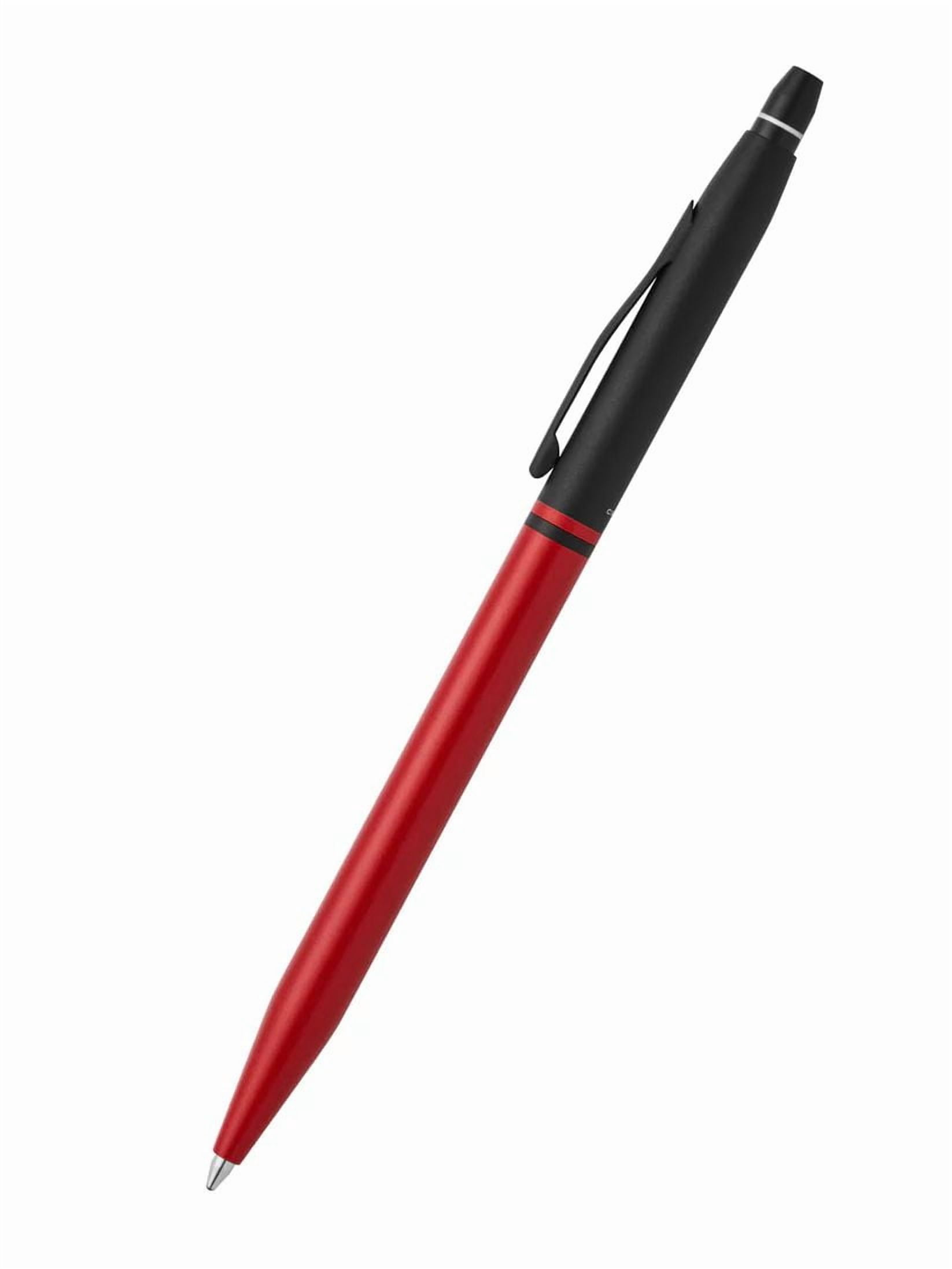 Cross Click™ Tuxedo Satin Metallic Red with Black Appointments Ballpoint Pen