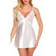 thumbnail image 1 of Europa y los Estados Unidos ropa interior sexy sexy imitación hielo seda espalda cruzada tirantes camisón divertido conjunto, 1 of 6