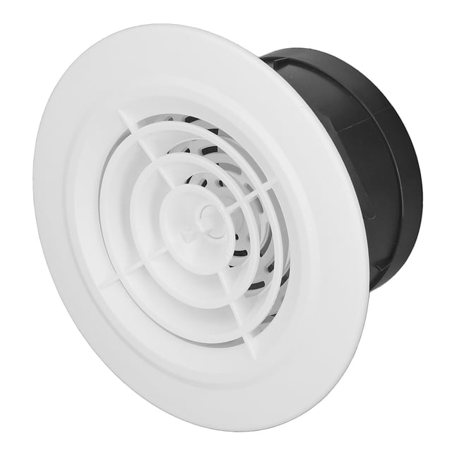 Rotatable 4-Inch Adjustable Ventilation Cover for Bathroom and Kitchen, Durable PP and ABS Construction, Easy Installation and Cleaning, Suitable for Various Rooms.