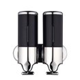 thumbnail image 1 of Yuarrent Dispensador de jabón de ducha doble de acero inoxidable, soporte suave, caja de plástico Manual, accesorios de baño, suministros para el hogar Juegos de accesorios de baño Negro Yuarrent HA011287-03B, 1 of 6