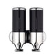 thumbnail image 1 of Inteprter Dispensador de jabón de ducha doble de acero inoxidable, soporte suave, caja de plástico Manual, accesorios de baño, suministros para el hogar Juegos de accesorios de baño Negro Inteprter HA011287-03B, 1 of 6