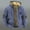 Purple, variant on Men's Sherpa Hoodie Jacket Fleece Lined Zip Up Warm Hoodies Sweatshirt Winter Zipper Sweater Hooded Coat, 1PC Cotton Jacket Brown 3XL