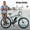 thumbnail image 5 of KETELES 26" Fat Tire Electric Mountain Bike for Adults, 750W Ebike, 21 Speed Electric Bicycles, 48V 15Ah Removable Battery, 60Miles Long Range, Dual Hydraulic Brakes, UL2849, 5 of 9