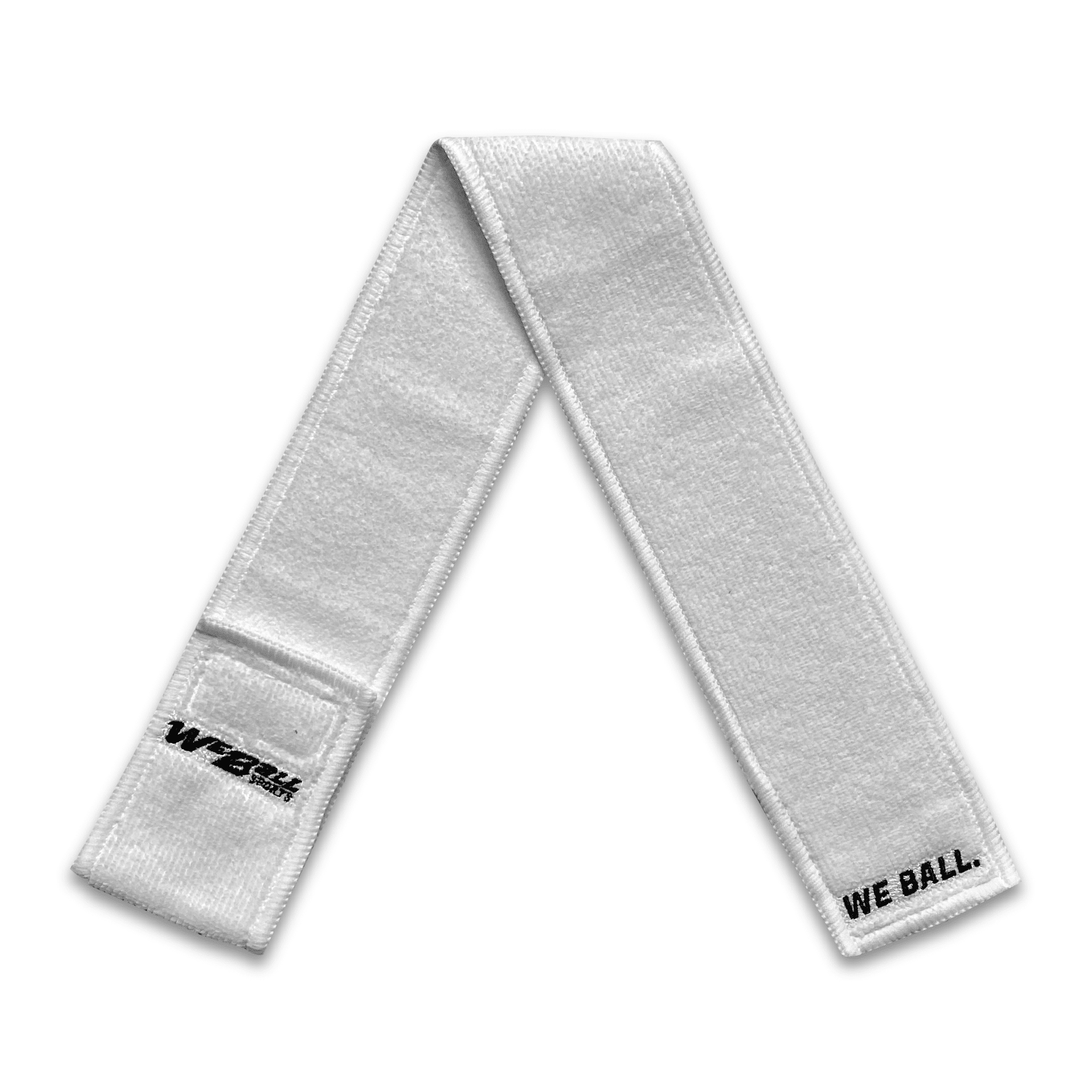 We Ball Sports Football Streamer Towel (White)