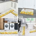 thumbnail image 6 of 2 Piece Sunflower Flowers on White Background Rug Kitchen Rug Set, Decor Kitchen Rugs, Absorbent Non-Slip Washable Floor Mats, Home Indoor Runner Rugs 17"x47"+17"x30", 6 of 7