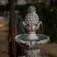 thumbnail image 6 of XBrand 58.3" Leaf Classic Bird bath Water Fountain, 3-Tier, Outdoor Garden, With Pump, White Resin, Yard, Lawn, Porch Décor, 6 of 12