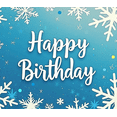 thumbnail image 3 of Blue Snowflake Themed Happy Birthday Backdrop Banner Party Decorations Photography Props for Birthday Parties Winter Celebrations Photo Booths and Event Decor, 3 of 7
