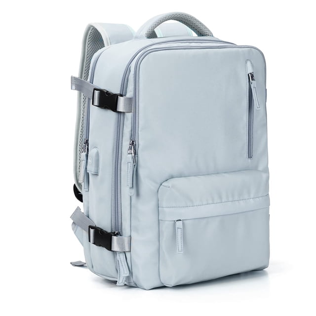 Mochila de viaje VGCUB grande 40 L impermeable para mujeres y hombres azul