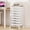White, variant on Enogets Rolling Utility Cart with 8 Drawers, Scrapbook Paper &tools Office School GarageOrganizer, Black