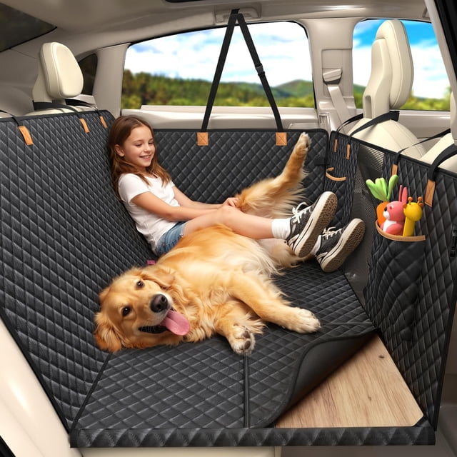 Extensor para asiento trasero para perros Lekereise con fondo rígido tipo hamaca