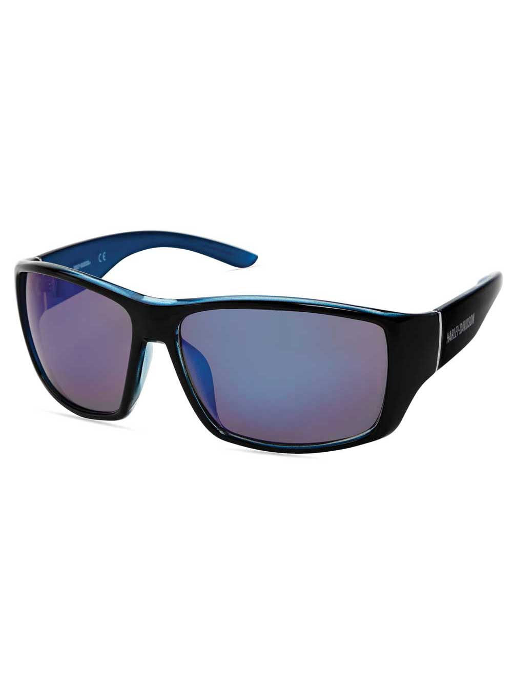HarleyDavidson HarleyDavidson Men's Sport Wrap Sunglasses, Shiny