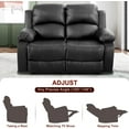 thumbnail image 4 of 3 Piece Set Corduroy Recliner Sofa Set with Storage, Modern, Taupe Brown, for Living Room/Office, 4 of 5
