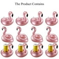 thumbnail image 7 of Cyninesm Flamingo Inflatable Pool Drink Holder Float, 12 Pack, 7 of 7