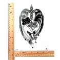thumbnail image 2 of celtic crose angel wing rose large 8.25" temporary arm tattoo, 2 of 4