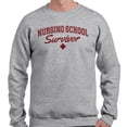 thumbnail image 2 of Nursing School Survivor Long Sleeve Shirt Unisex 4X-Large Grey, 2 of 5