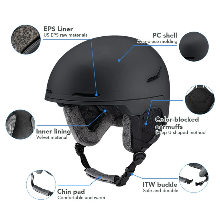 YAHHU Ski Helmet Safety for Men Women Lightweight EPS Liner Thickened PC Shell Adjustable Velvet Interior Snowboard Bike Adult Matte Finish Protection ... YAHHU Ski Helmet Safety for Men Women Lightweight EPS Liner Thickened PC Shell Adjustable Velvet Interior Snowboard Bike Adult Matte Finish Protection ...