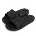 thumbnail image 2 of LAVA Women Men Shower Shoes Quick Drying Non Slip Bath Slippers Shower Sandals with Drain Holes Black, 2 of 10