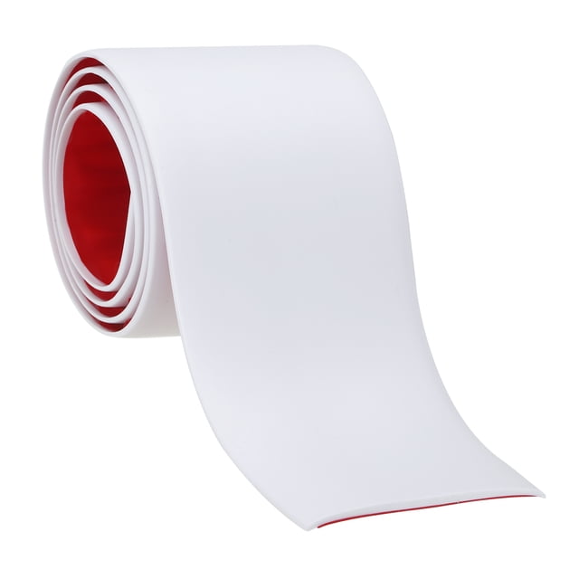 Tira de transición de piso autoadhesiva Uxcell 3 ft x 3" divisor de piso de vinilo blanco