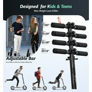 LNOW Foldable Kick Scooter-8 in Wheels for Kid, Teens & Adults, 4 Adjustable Levels, Max Load 240lbs,Lightweight