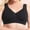 Black bras, variant on pimelu Bras for Women Wireless Bras for Women Full Coverage Seamless Full Figure Bras Ladies Plus Size Lace Patchwork Comfy Breathable Compression Bra Plus Size Bras for Women